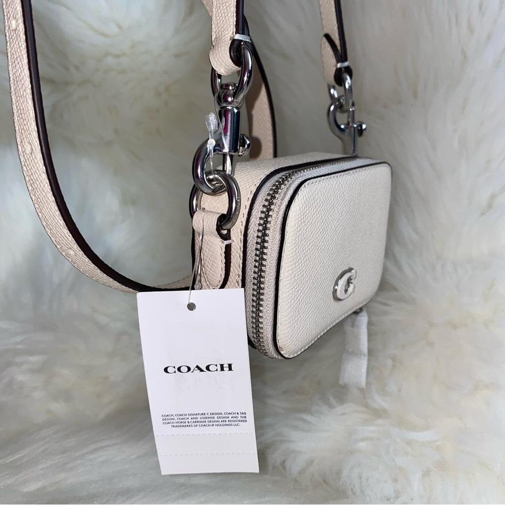 Coach leather crossbody pouch card case New - Picture 5 of 14